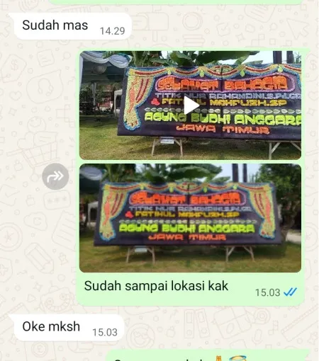 Pengiriman Papan Bunga Megamendung