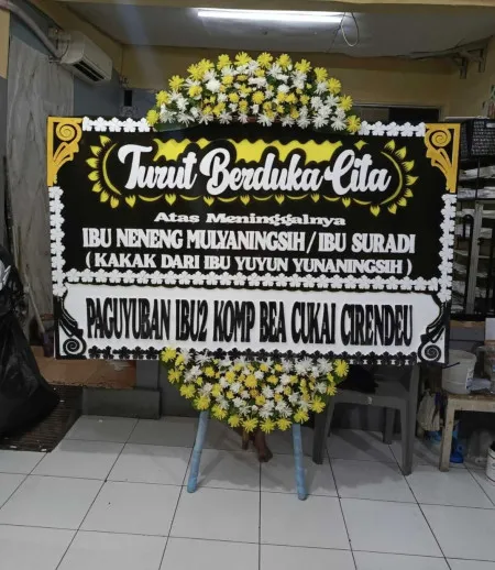Papan Bunga Duka Megamendung